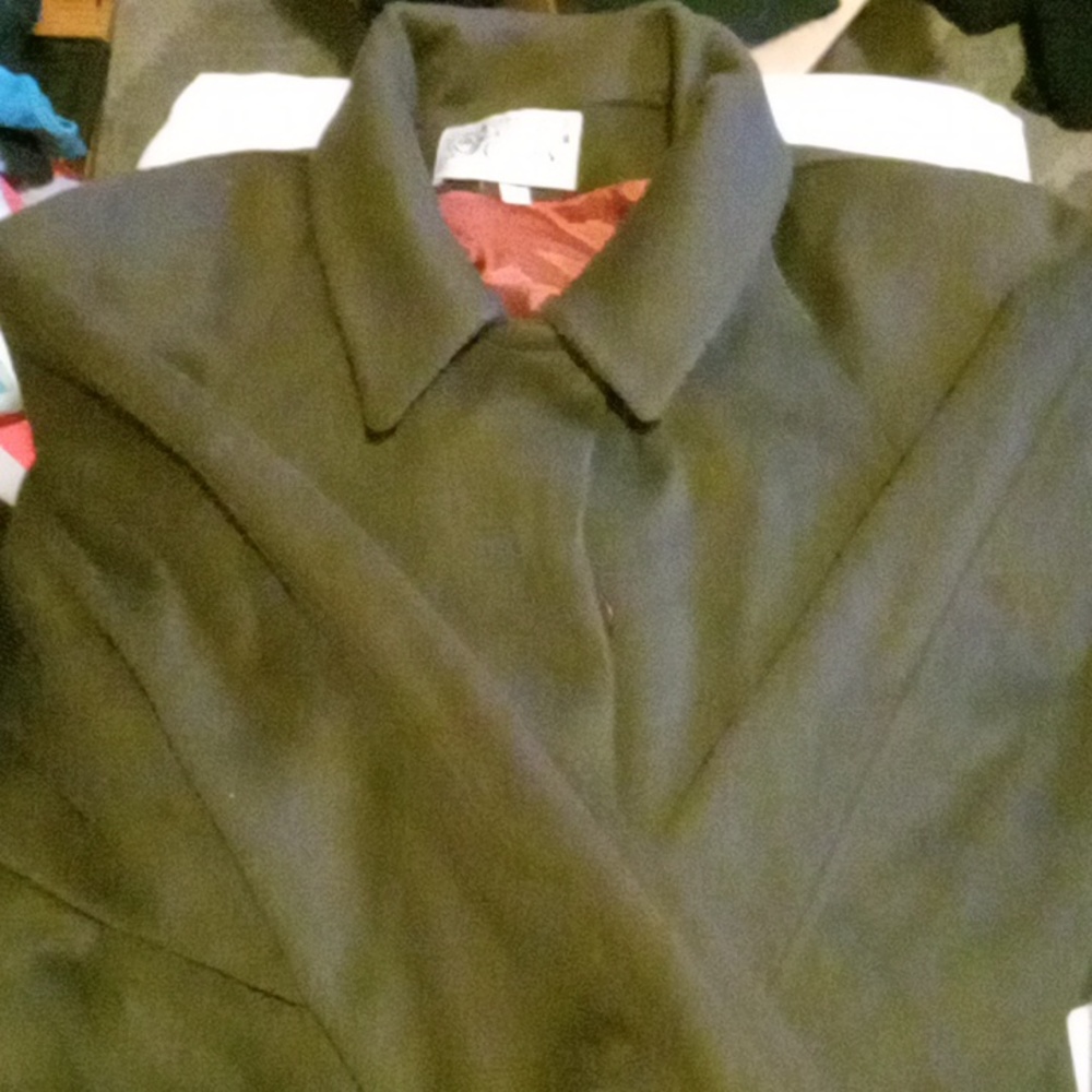Women's brown wool overcoat